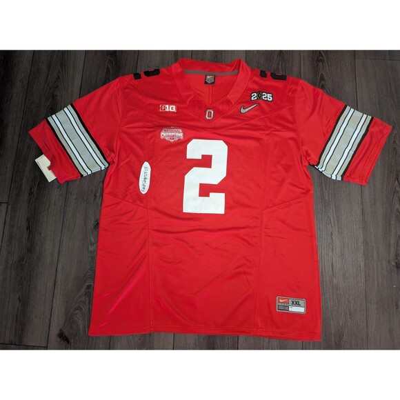 🚨Caleb Downs #2 Ohio State Buckeyes Stitched Heritage 🏈 Jersey Men's XXL - Picture 2 of 4